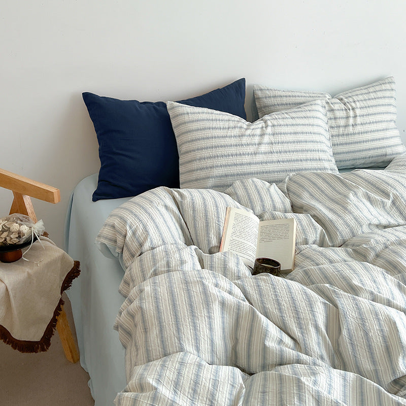 Decorative Striped Comfort Quilt Homeandso
