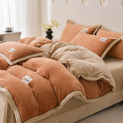 Plush Velvet Comforter Set