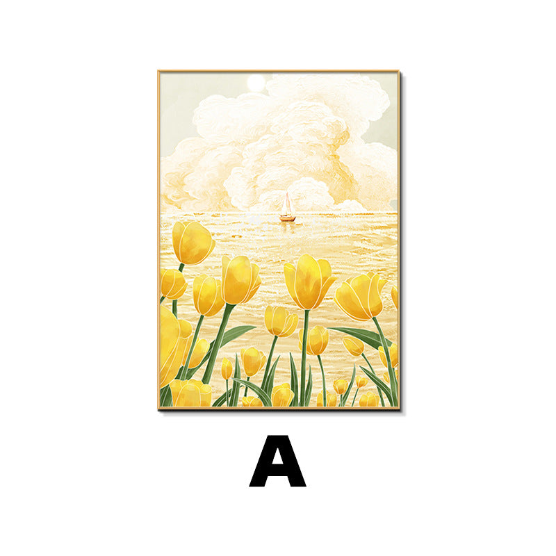 Framed Floral Canvas Artwork Homeandso