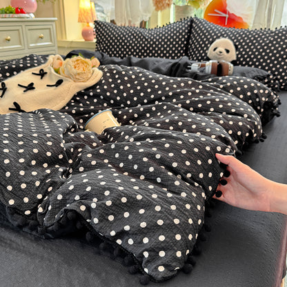 Playful Polka Dot Duvet Cover Set Homeandso