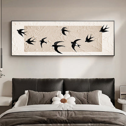 Artful Bird Silhouettes Framed Wall Decor Homeandso