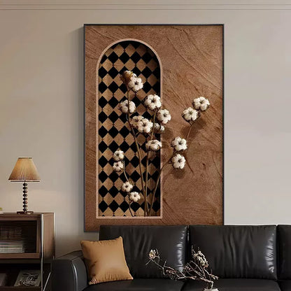 Abstract Floral Wall Art Piece Homeandso