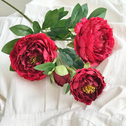 Lifelike Peony Floral Arrangement