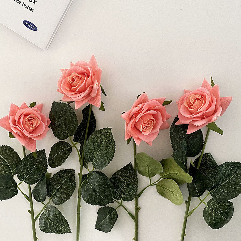 Realistic Faux Rose Stem Arrangement