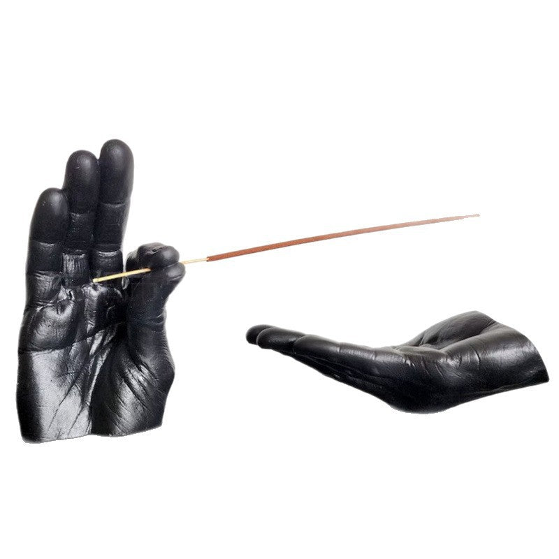 Decorative Hand Gesture Incense Holder Homeandso