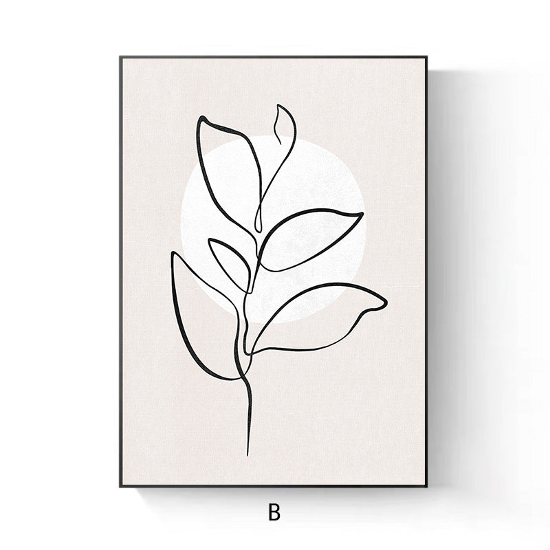 Elegant Line Drawing Floral Wall Art Homeandso