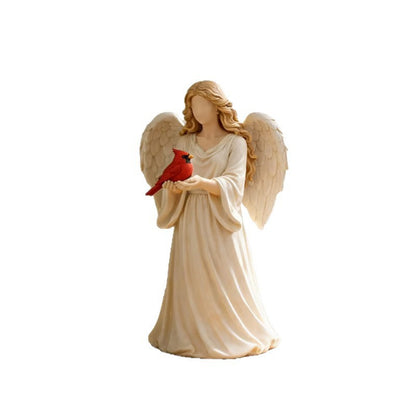 Angel Figurine with Cardinal Homeandso