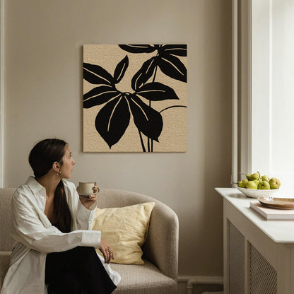 Botanical Leaf Textured Canvas Art Homeandso