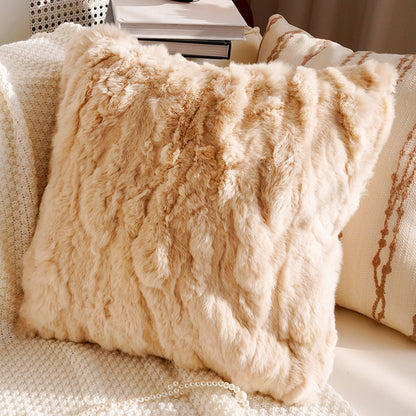 Floral Embroidered Decorative Lumbar Pillow