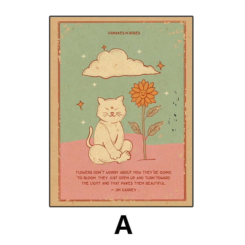 Cute Cat-Inspired Framed Wall Art Homeandso