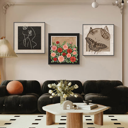 Decorative Framed Butterfly Wall Art Homeandso