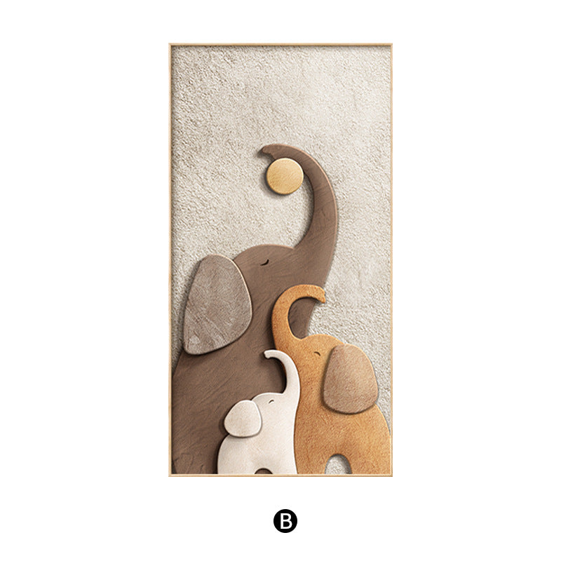 Decorative Elephant-Themed Wall Artwork Homeandso