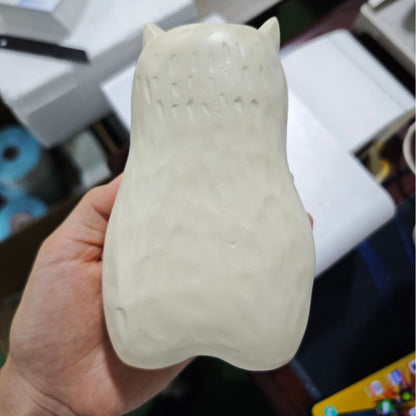 Cute Wooden Cat Figurine Homeandso
