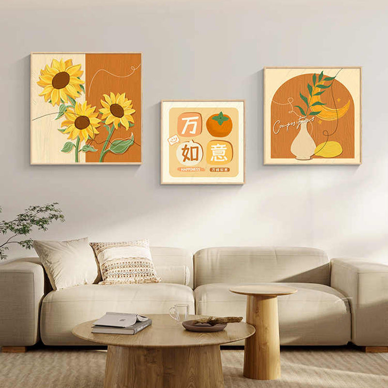 Decorative Framed Sunflower Wall Art Homeandso
