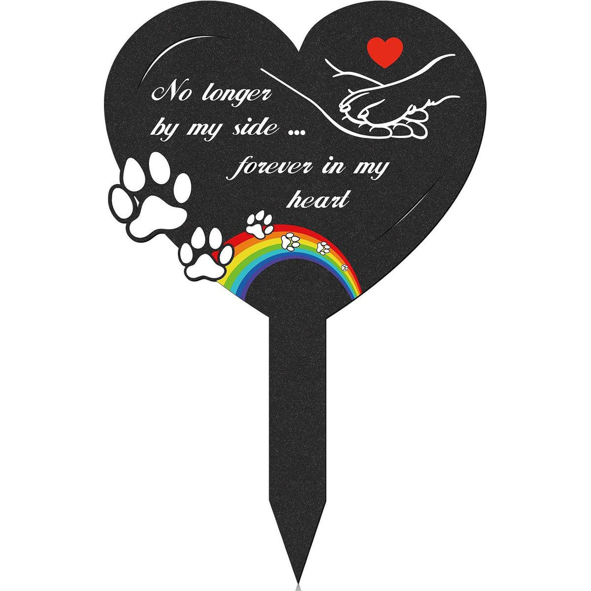 Heart-Shaped Memorial Garden Stake Homeandso
