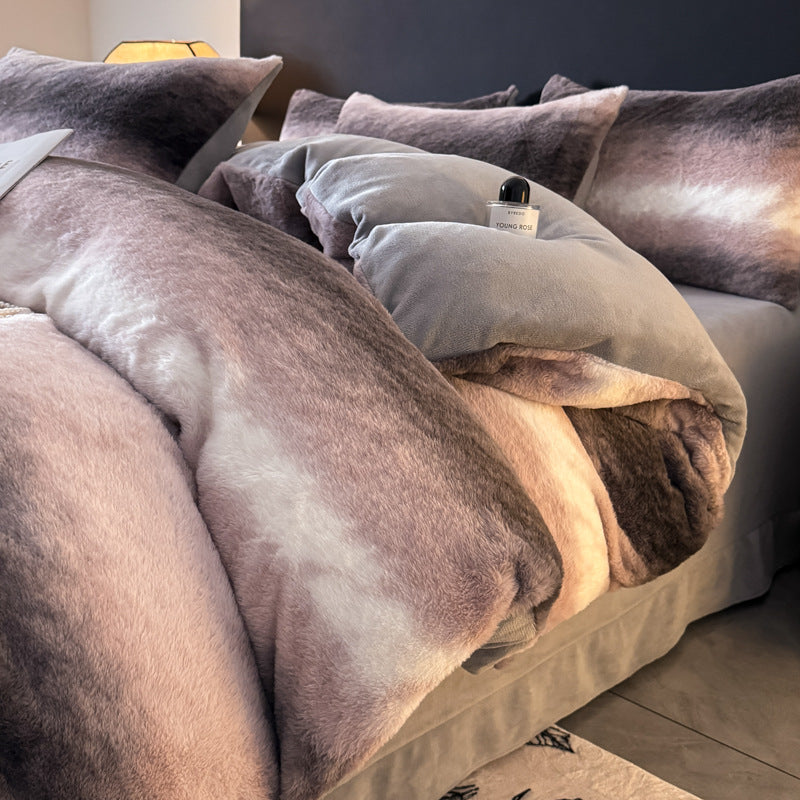 Luxurious Faux Fur Duvet Cover Set