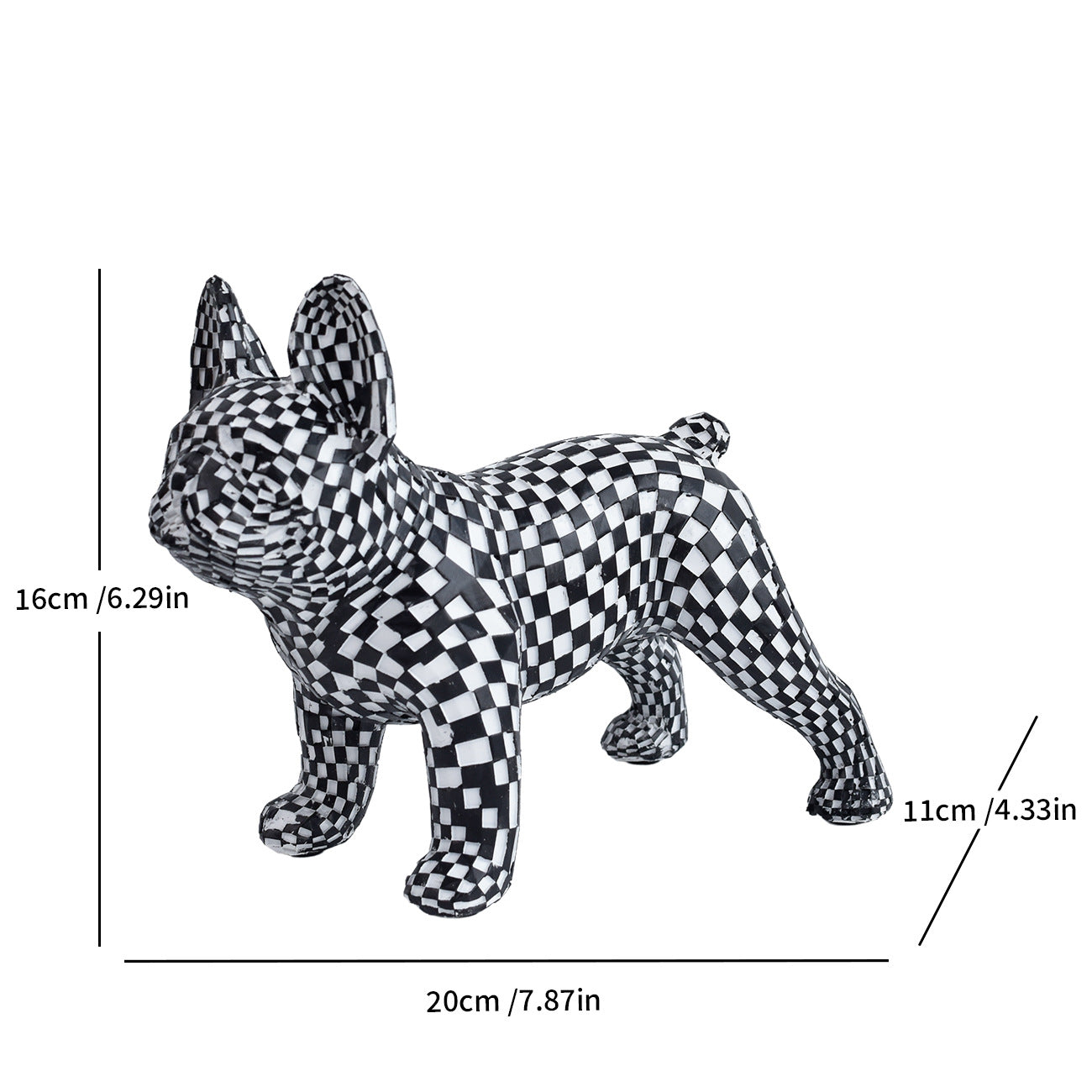 Mosaic Cat Figurine Homeandso