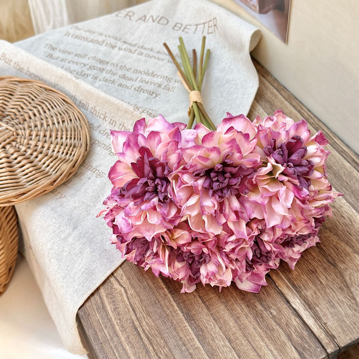 Realistic Blush Peony Bouquet