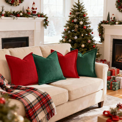 Textured Velvet Chevron Decorative Pillow