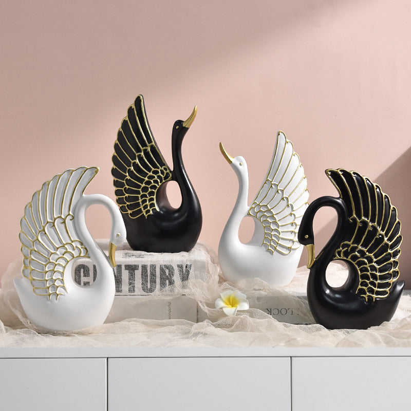 Decorative Swan Figurine Homeandso