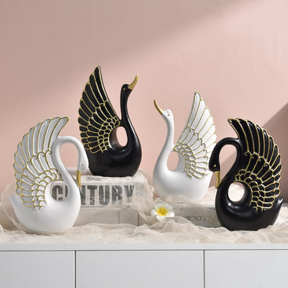 Decorative Swan Figurine Homeandso