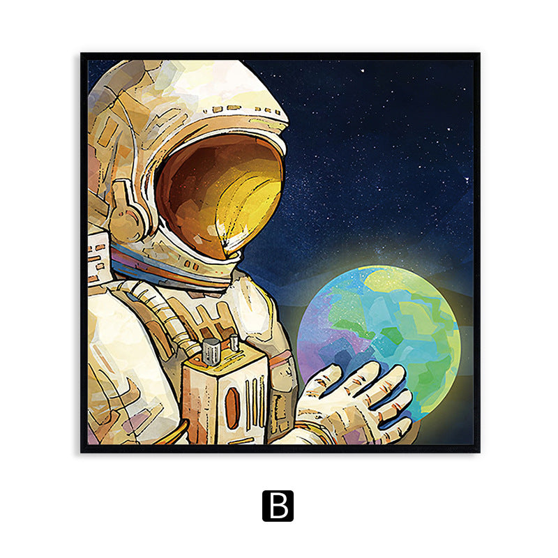 Astronaut Themed Framed Wall Art Homeandso