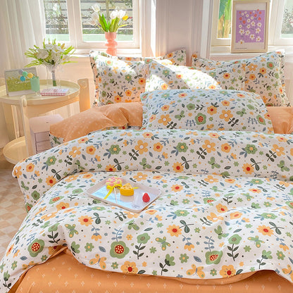 Heart Print Duvet Cover Set Homeandso