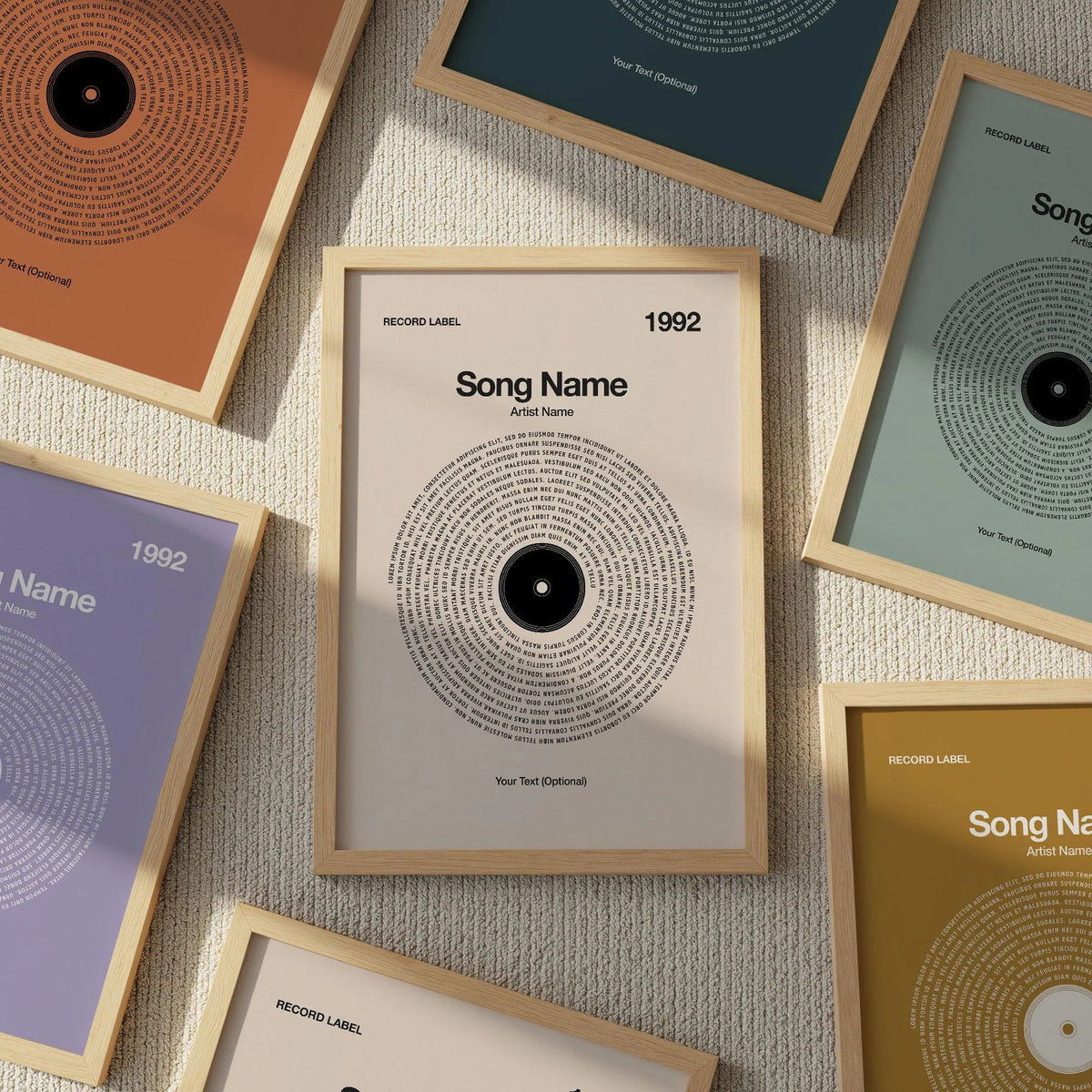 Personalized Vinyl Record Wall Art Homeandso