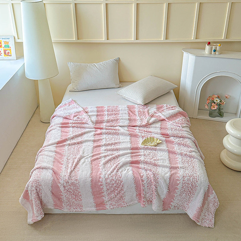 Plush Textured Throw Blanket