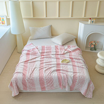 Plush Textured Throw Blanket
