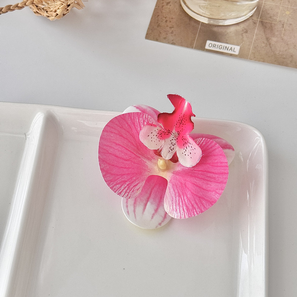 Decorative Orchid Flower Accent