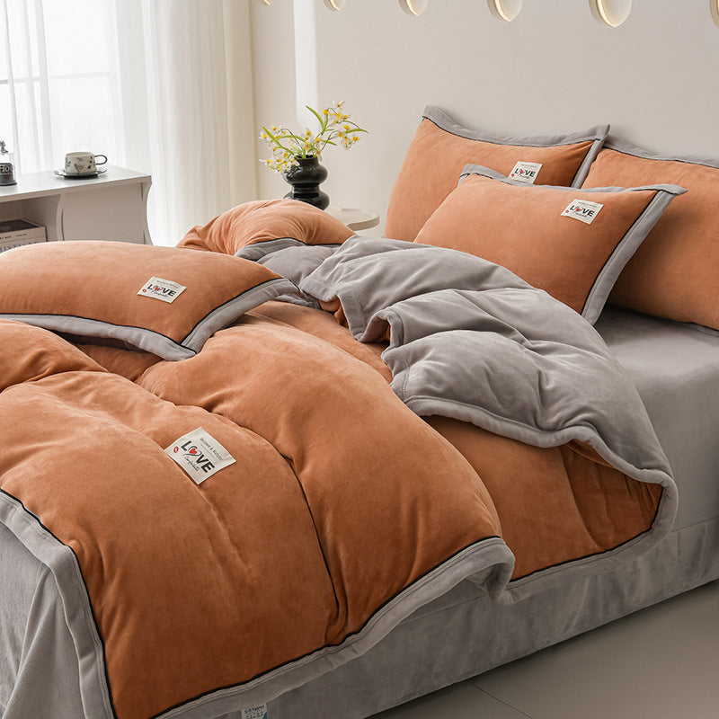 Plush Velvet Comforter Set