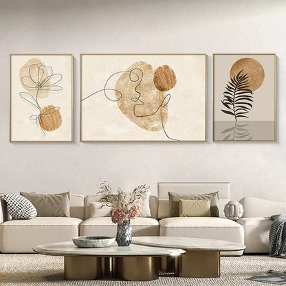 Abstract Line Art Trio Set Homeandso