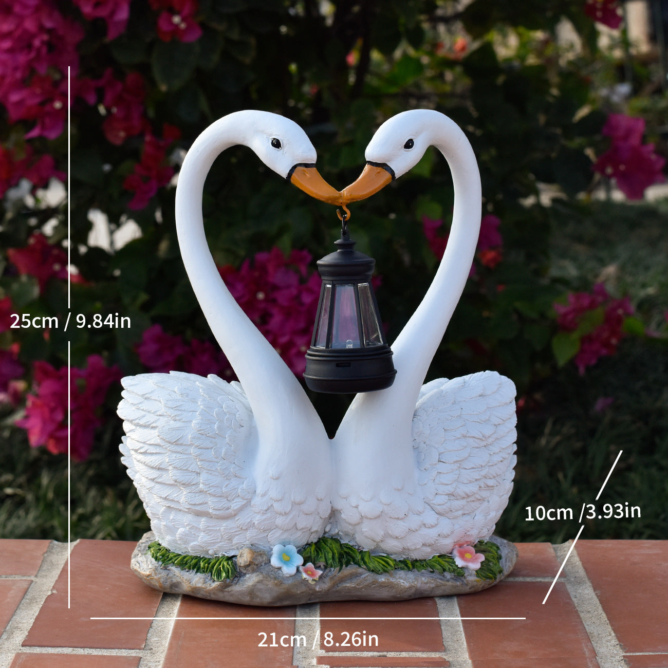 Decorative Swan Lantern Homeandso