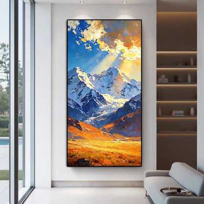 Serene Mountain Landscape Canvas Art Homeandso