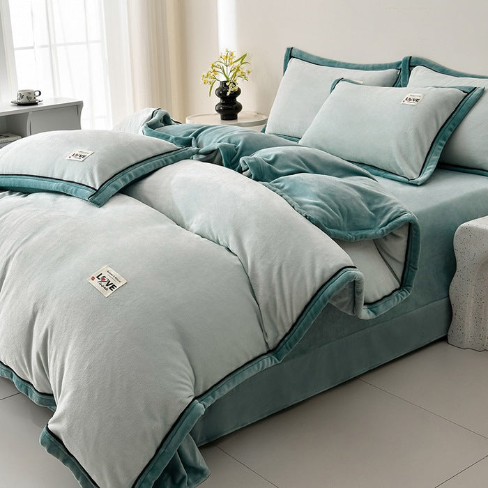 Plush Velvet Comforter Set