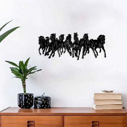 Decorative Galloping Horse Silhouette Wall Art Homeandso