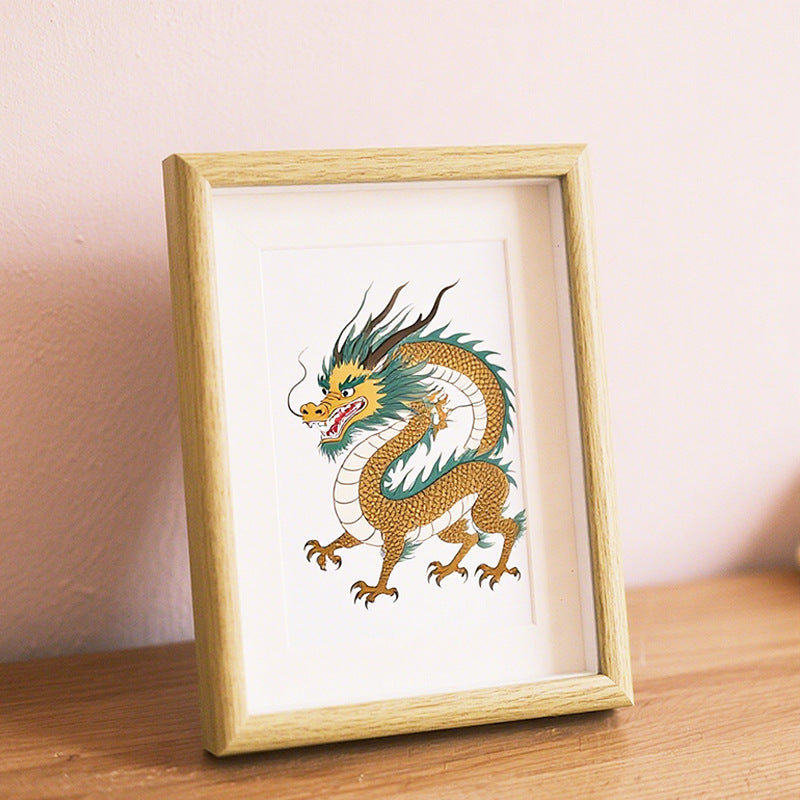 Dragon Illustration Framed Artwork