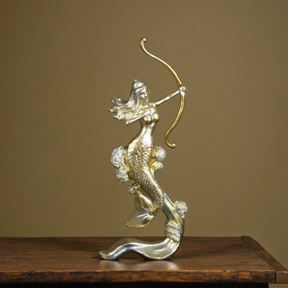Artistic Mermaid Archer Figurine Homeandso