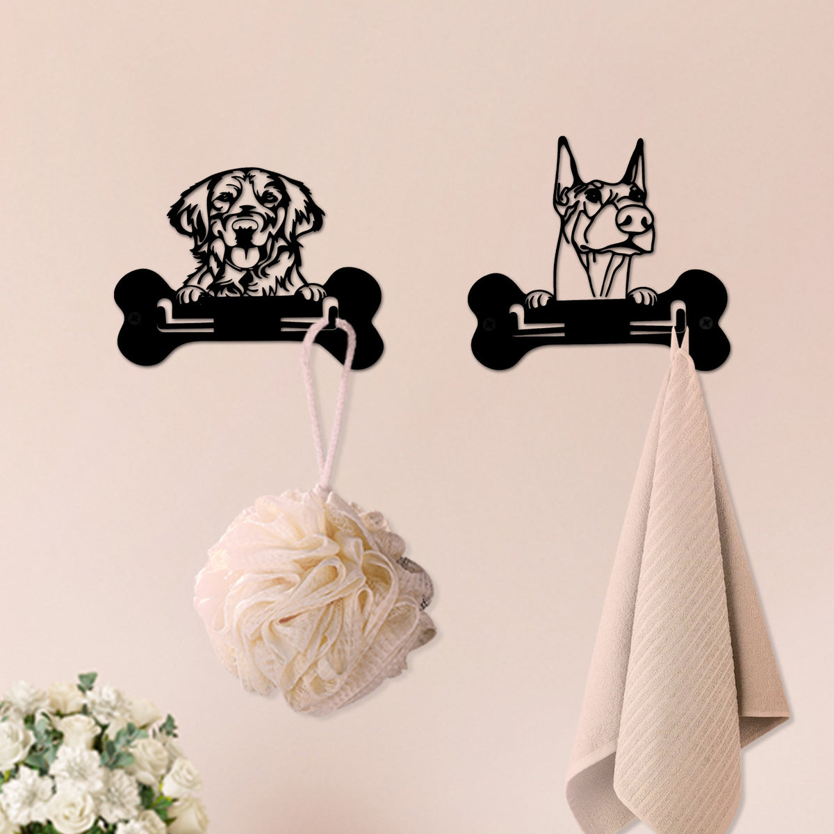 Decorative Dog-Themed Wall Hooks Homeandso