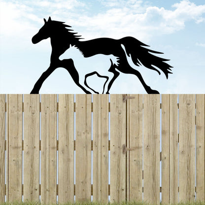 Decorative Running Horse Garden Stake Homeandso