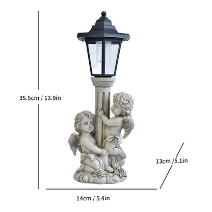 Decorative Frog Lantern Statue Homeandso