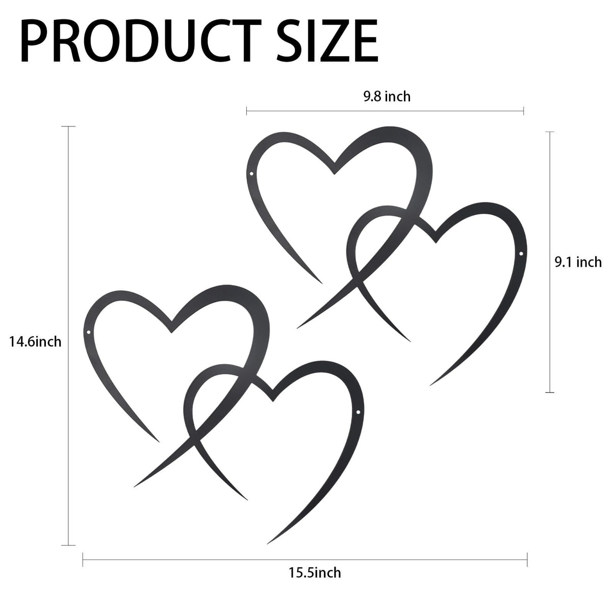 Decorative Heart-Shaped Wall Art Homeandso