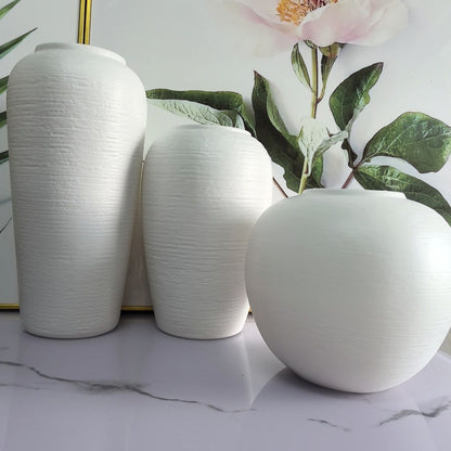 Elegant Textured Ceramic Vase