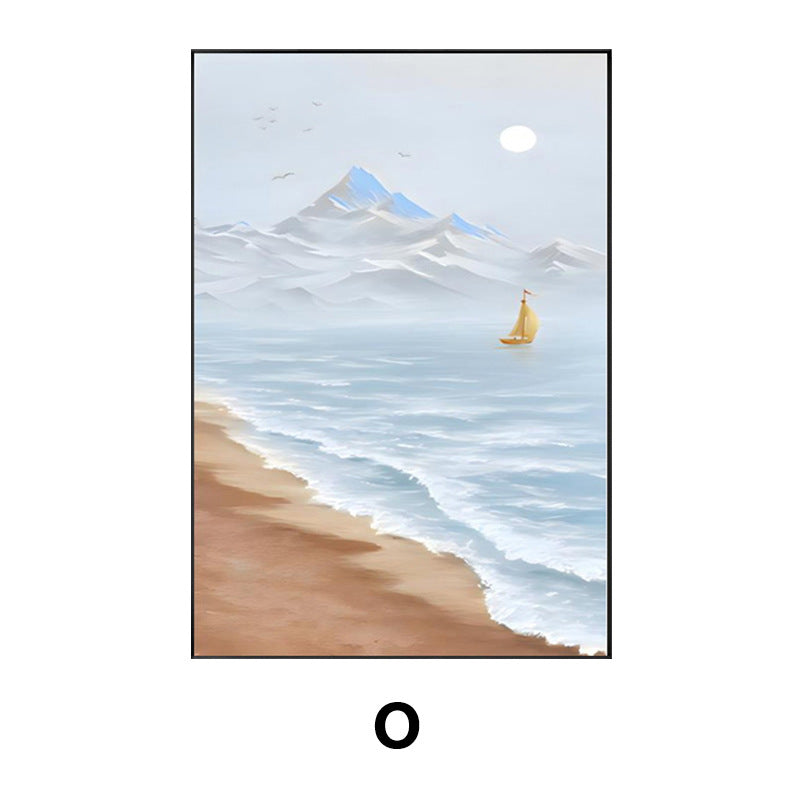 Coastal Beach Landscape Framed Wall Art Homeandso