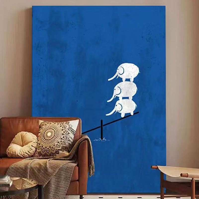 Playful Animal Illustration Canvas Art Homeandso