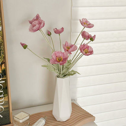 Lifelike Floral Arrangement in Modern Vase