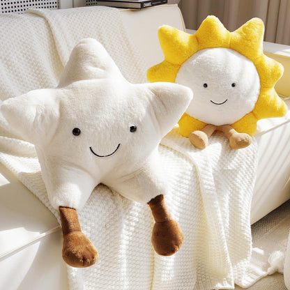Plush Banana-Shaped Decorative Pillow