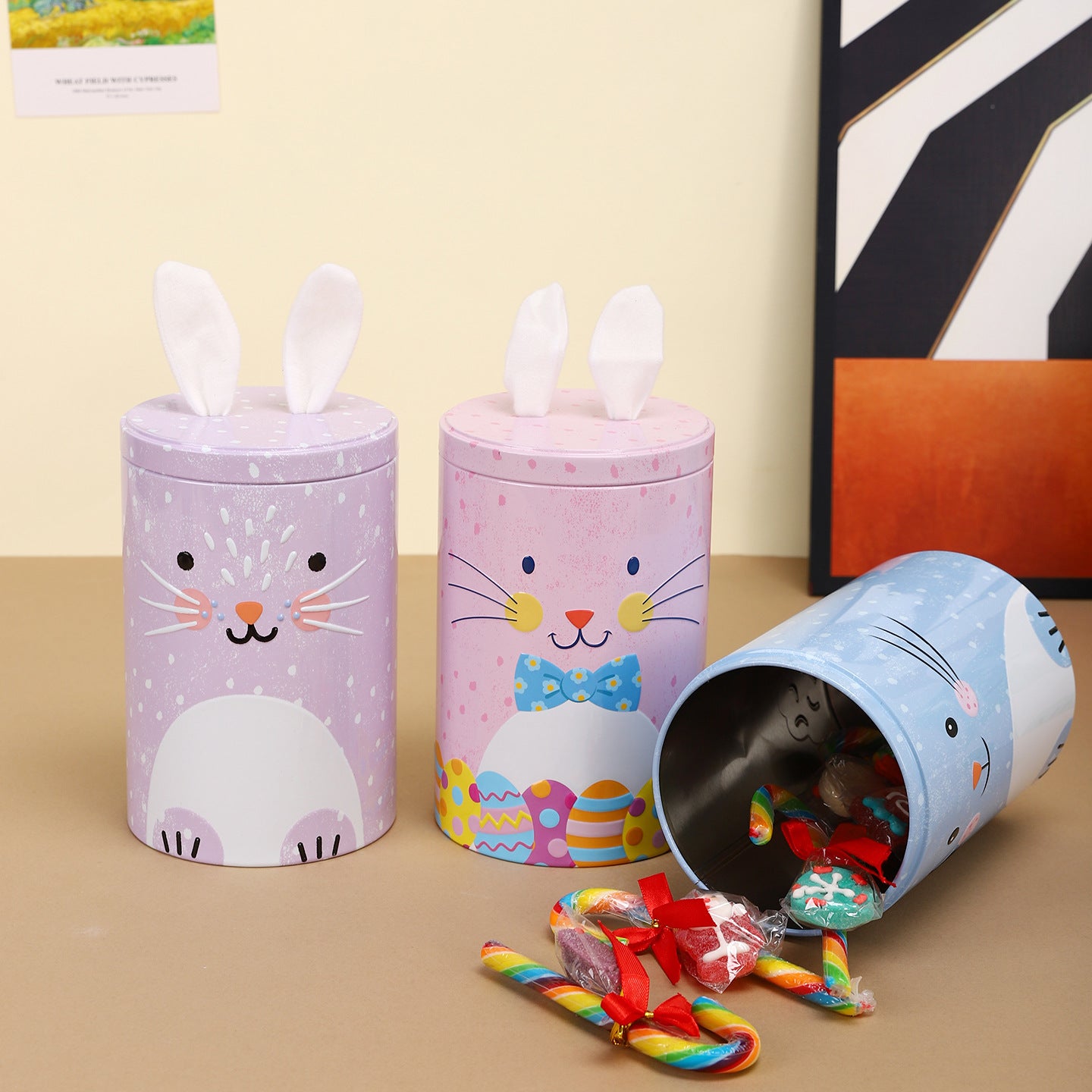 Bunny-Shaped Decorative Storage Canister Homeandso