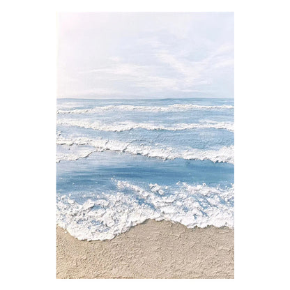 Coastal Wave Textured Canvas Art Homeandso